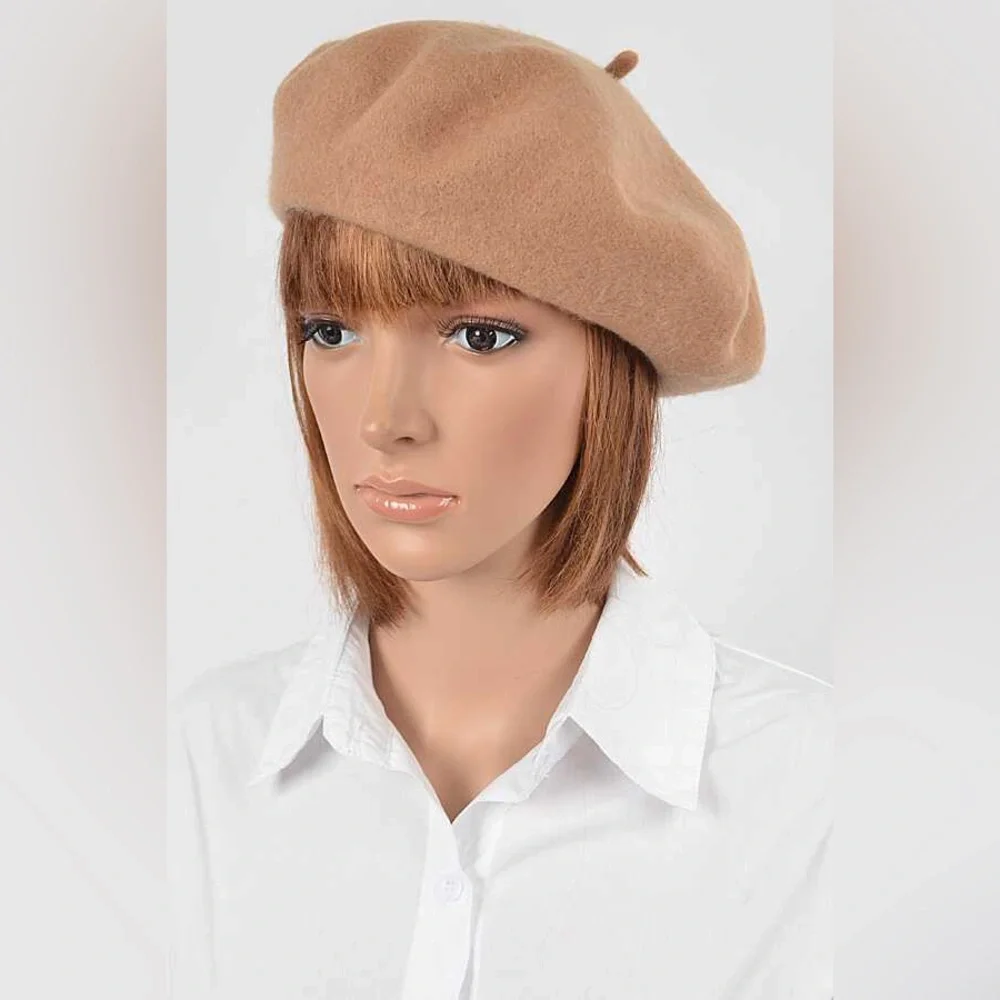 Bling Rhinestone Wool Tam Beret Hat - Picture 3 of 6